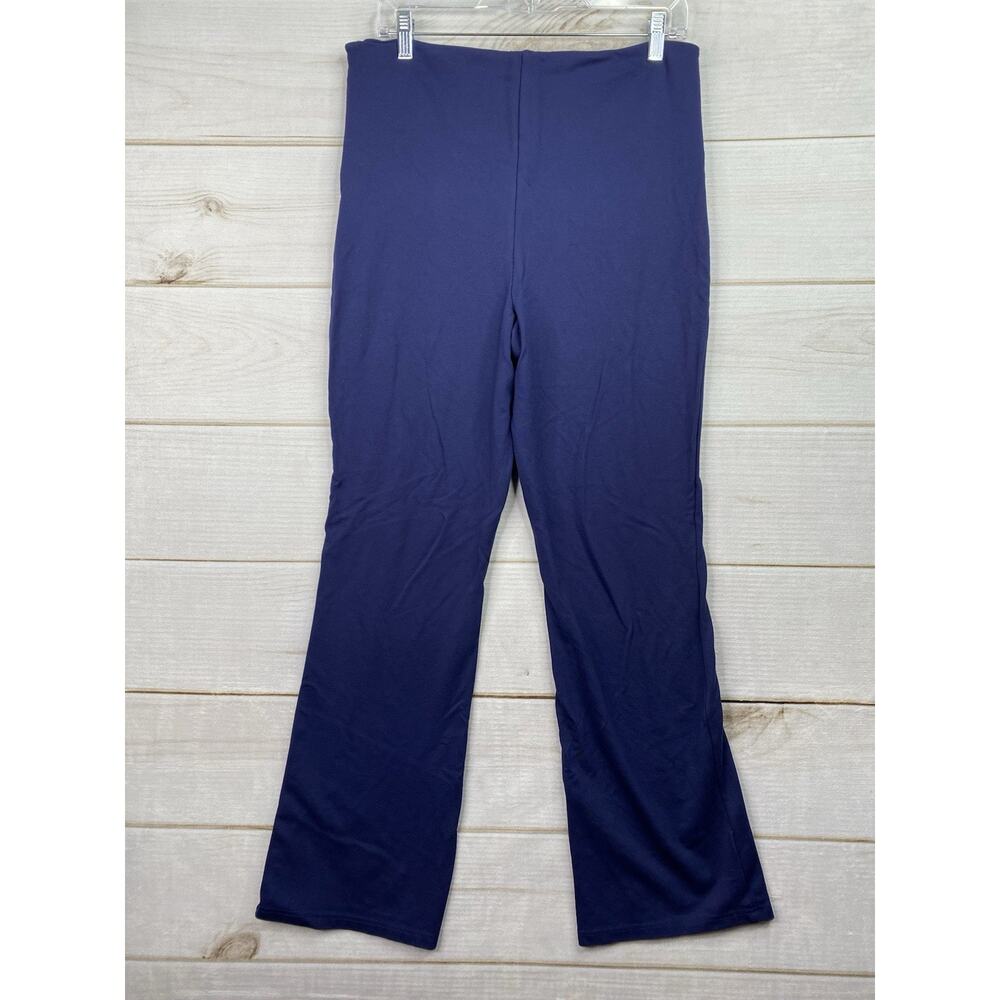 Fabletics Leggings Womens XL Blue High Rise Side Zip Slimming Boot Leg Stretch